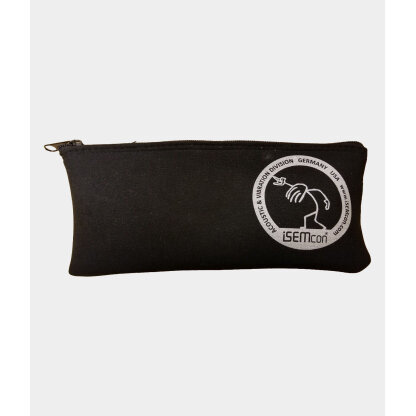 black neoprene pouch